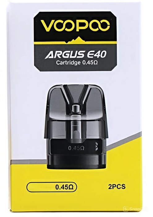 Картридж VooPoo Argus E40 Pod 4.5ml 0.45ohm (2 шт.) 5291 - фото 16578