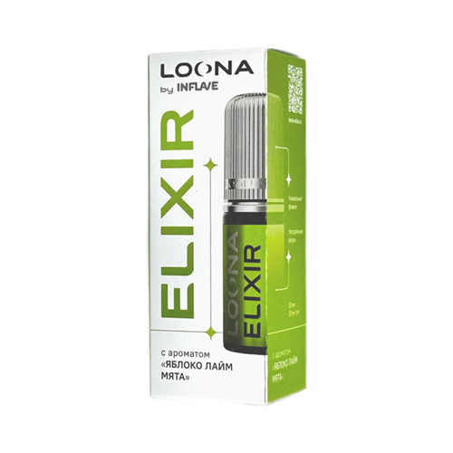 Бренд Inflave Линейка Inflave loona elixir Вкус Яблоко лайм мята Объем жидкости 30 мл Кол-во никотина 20 мг/мл Тип никотина Солевой Рекомендуемое соотношение 50/50 5361