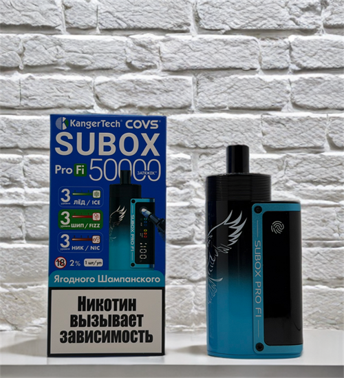 Kangertech Subox Pro Fi 50000 - 50000 затяжек с регулировкой холодка, крепости и интенсивности 5368