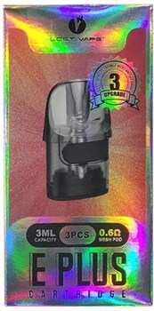 Увеличить Картридж Lost Vape E-Plus Cartridge 3ml 0.6Ohm (в упак. 3 шт.) 5305