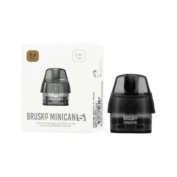 Увеличить Картридж Brusko Minican 5 3ml: 0.6 Ом (в упак.1 шт.) 5334