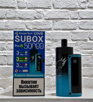 Kangertech Subox Pro Fi 50000 - 50000 затяжек с регулировкой холодка, крепости и интенсивности 5368